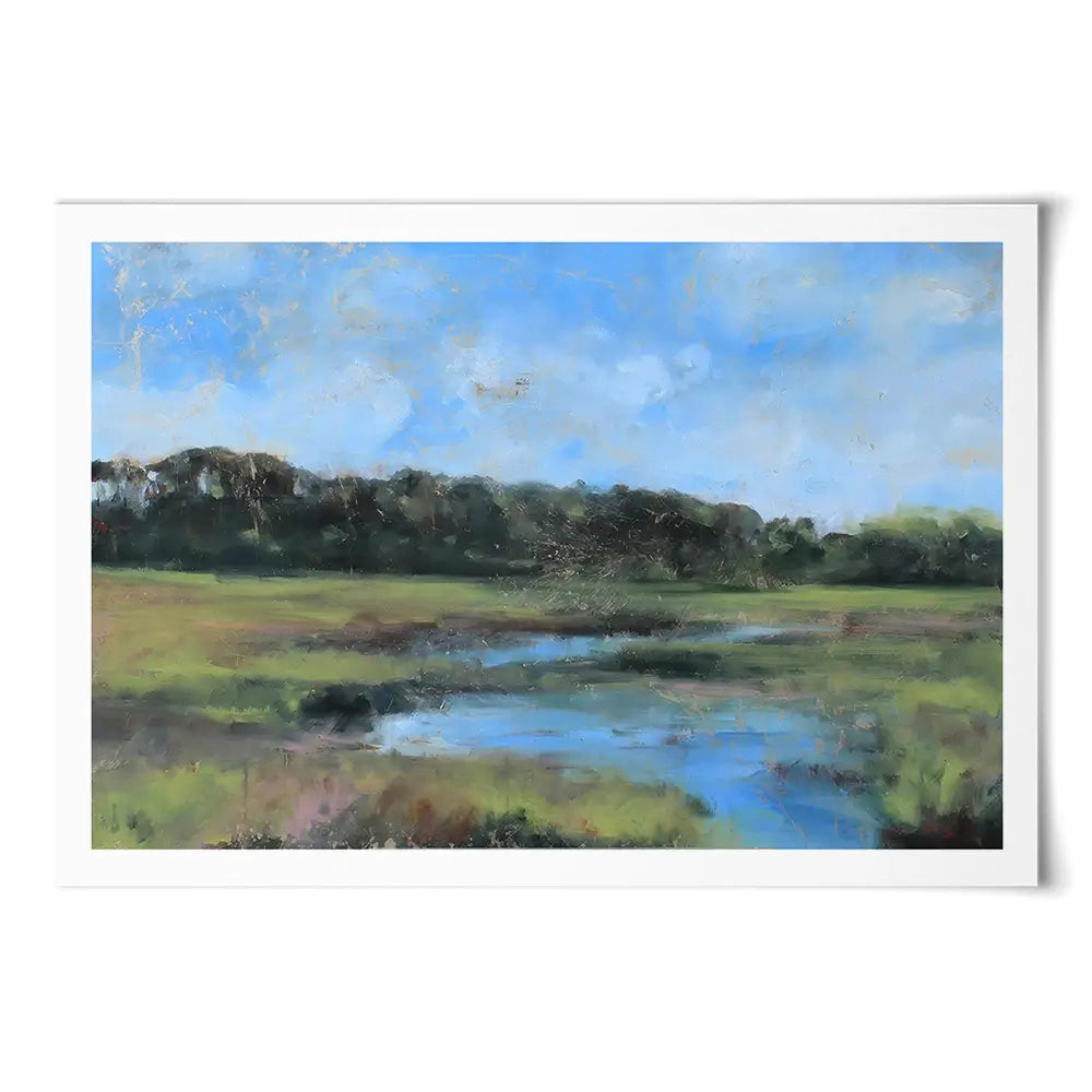 Moon River At The Golden Hour Art Print Moon River At The Golden Hour Art Print wall art product Tiffani Taylor - Independent