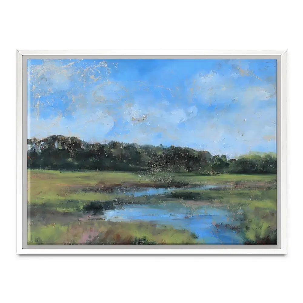 Moon River At The Golden Hour Canvas Print Moon River At The Golden Hour Canvas Print wall art product Tiffani Taylor - Independent