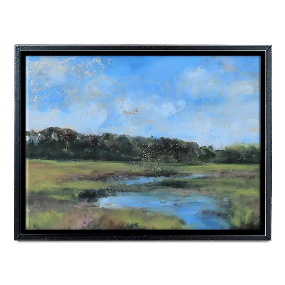 Moon River At The Golden Hour Canvas Print Moon River At The Golden Hour Canvas Print wall art product Tiffani Taylor - Independent