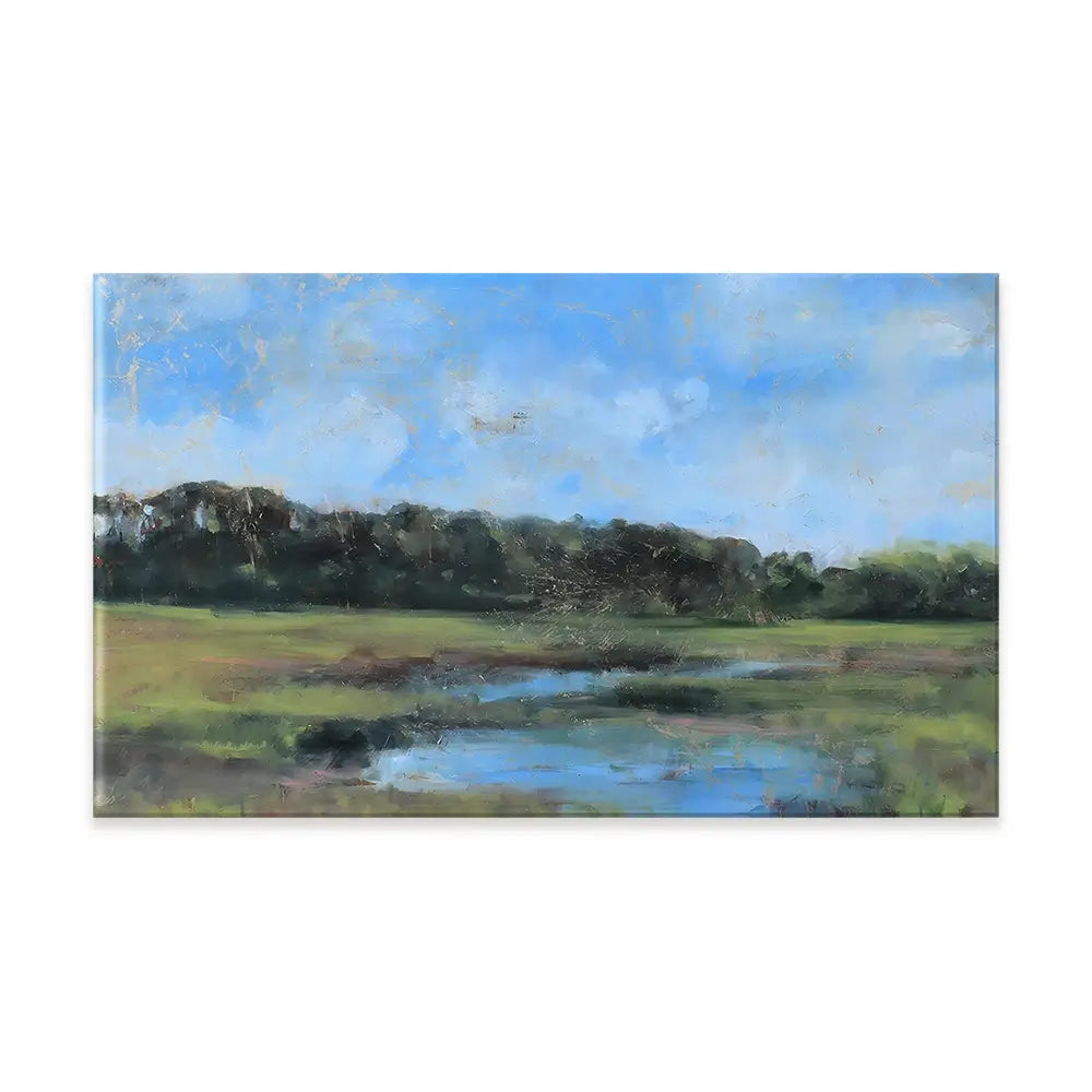 Moon River At The Golden Hour Canvas Print Moon River At The Golden Hour Canvas Print wall art product Tiffani Taylor - Independent