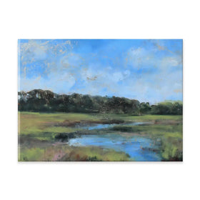 Moon River At The Golden Hour Canvas Print Moon River At The Golden Hour Canvas Print wall art product Tiffani Taylor - Independent