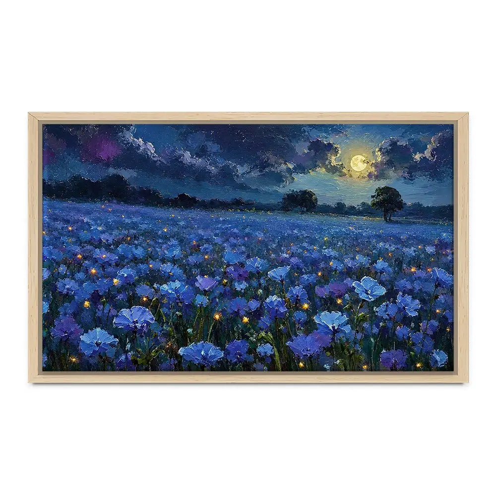 Moonlight Magic Meadow Canvas Print Moonlight Magic Meadow Canvas Print wall art product David Alexander Elder
