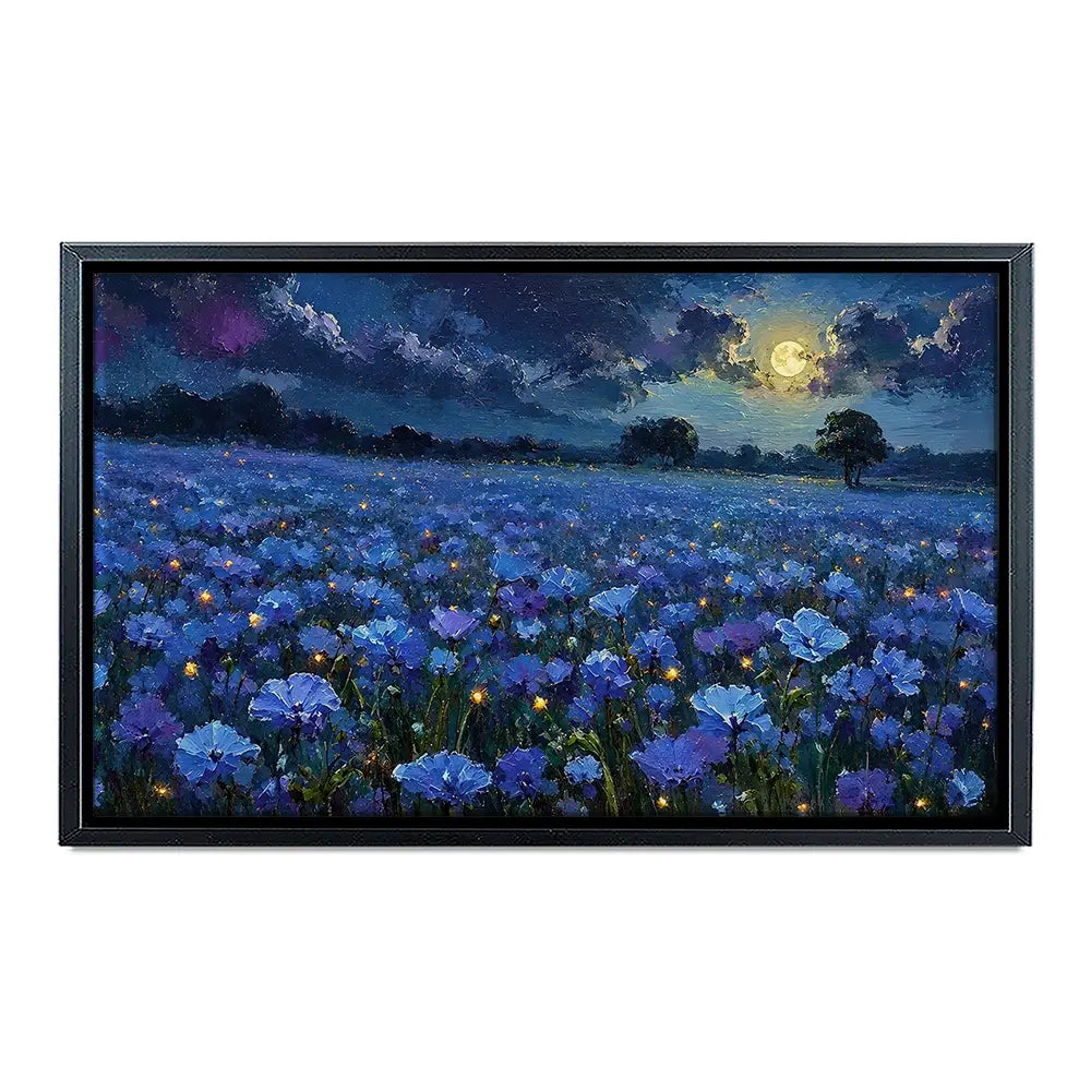 Moonlight Magic Meadow Canvas Print Moonlight Magic Meadow Canvas Print wall art product David Alexander Elder