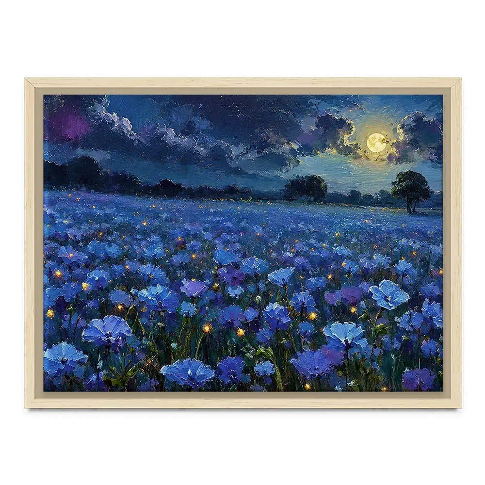 Moonlight Magic Meadow Canvas Print Moonlight Magic Meadow Canvas Print wall art product David Alexander Elder