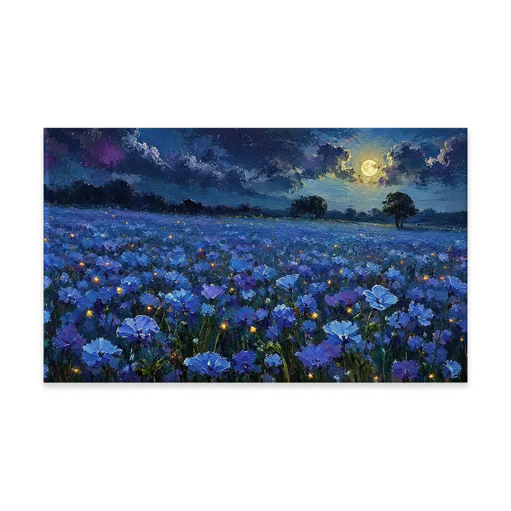 Moonlight Magic Meadow Canvas Print Moonlight Magic Meadow Canvas Print wall art product David Alexander Elder