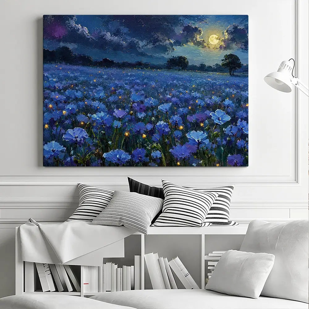 Moonlight Magic Meadow Canvas Print Moonlight Magic Meadow Canvas Print wall art product David Alexander Elder