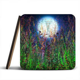 Moonlight Shadows Coaster Set Moonlight Shadows Coaster Set wall art product Lena Owens - Independent