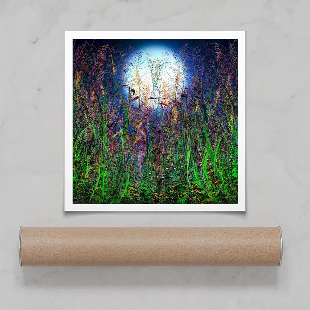 Moonlight Shadows Square Art Print Moonlight Shadows Square Art Print wall art product Lena Owens - Independent