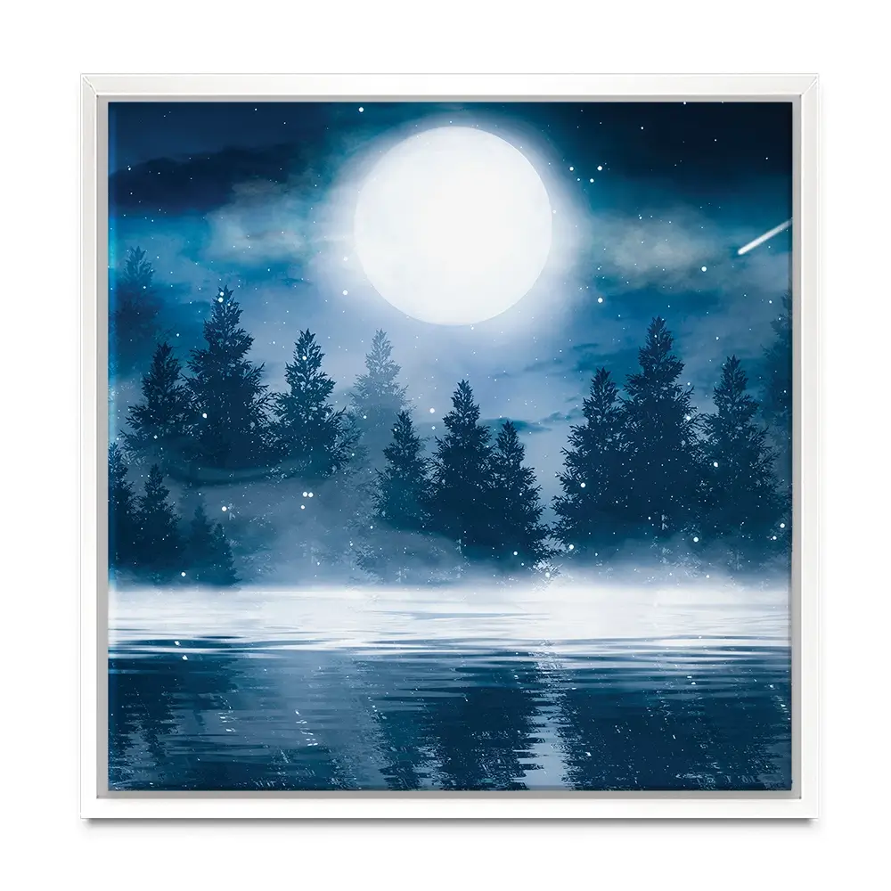 Moonlight Square Canvas Print Moonlight Square Canvas Print wall art product Mia Stendal / Shutterstock