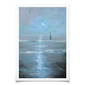 Moonlight Voyage Art Print Moonlight Voyage Art Print wall art product Svetlana Aleynikova