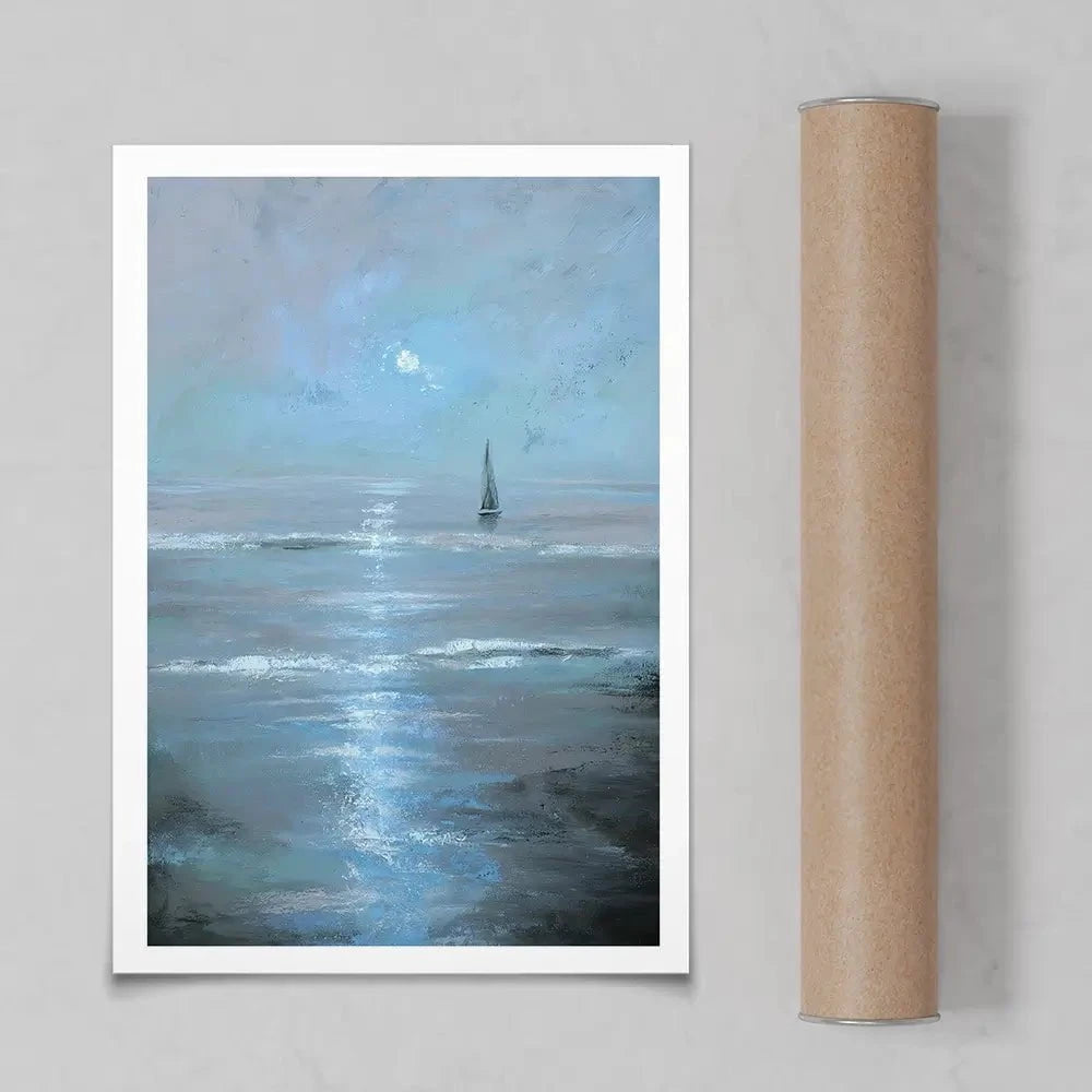 Moonlight Voyage Art Print Moonlight Voyage Art Print wall art product Svetlana Aleynikova