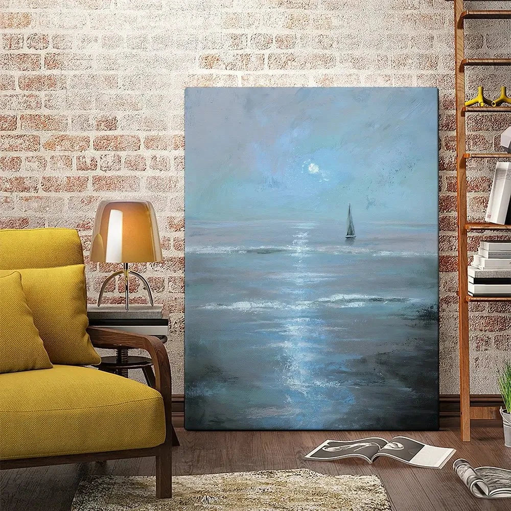 Moonlight Voyage Canvas Print Moonlight Voyage Canvas Print wall art product Svetlana Aleynikova