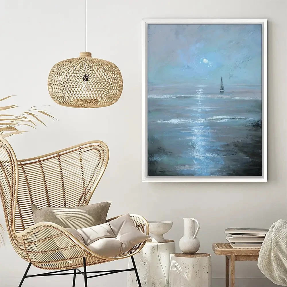 Moonlight Voyage Canvas Print Moonlight Voyage Canvas Print wall art product Svetlana Aleynikova