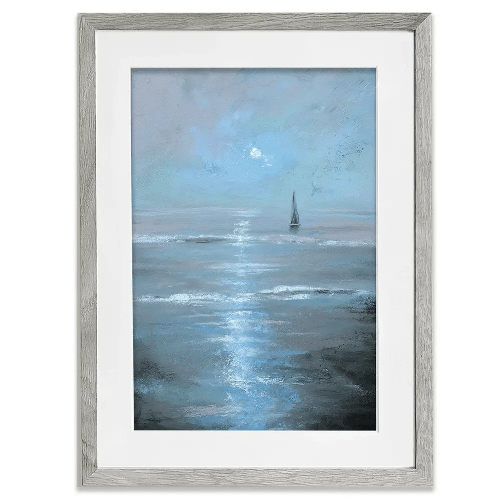 Moonlight Voyage Framed Art Print Moonlight Voyage Framed Art Print wall art product Svetlana Aleynikova