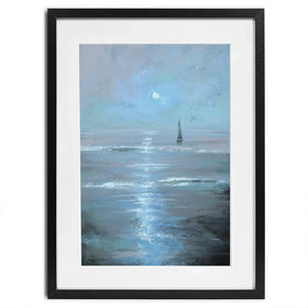 Moonlight Voyage Framed Art Print Moonlight Voyage Framed Art Print wall art product Svetlana Aleynikova