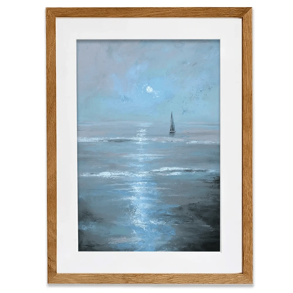 Moonlight Voyage Framed Art Print Moonlight Voyage Framed Art Print wall art product Svetlana Aleynikova