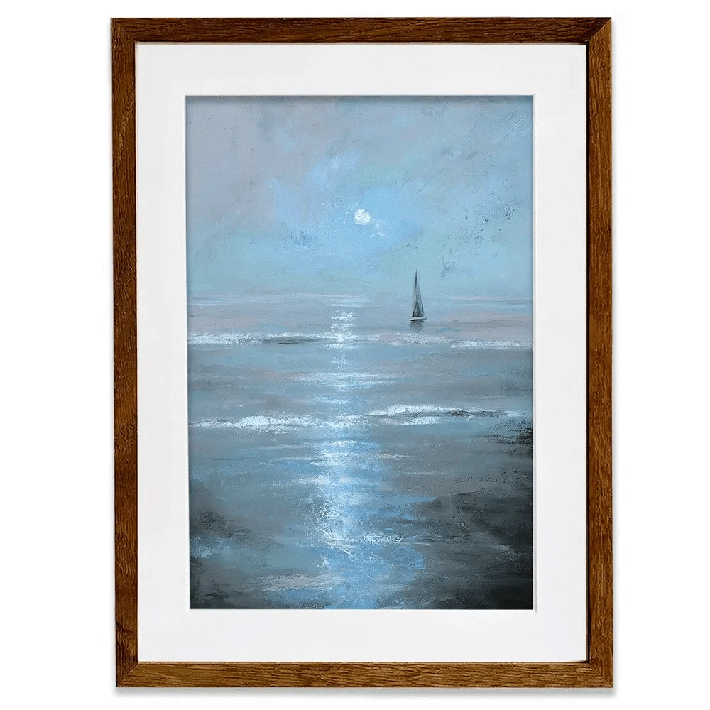 Moonlight Voyage Framed Art Print Moonlight Voyage Framed Art Print wall art product Svetlana Aleynikova