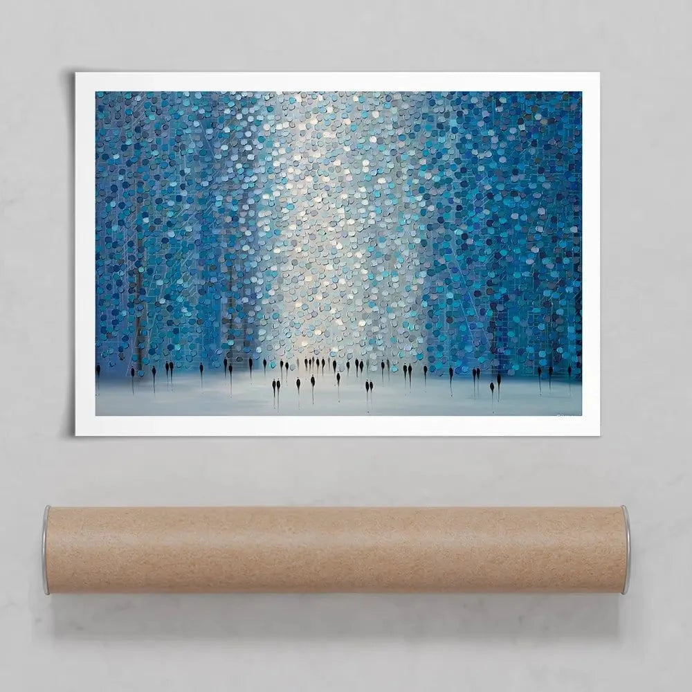 Moonlight Walk Art Print Moonlight Walk Art Print wall art product Ekaterina Ermilkina