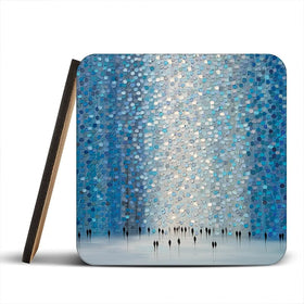 Moonlight Walk Coaster Set Moonlight Walk Coaster Set wall art product Art Print Shop