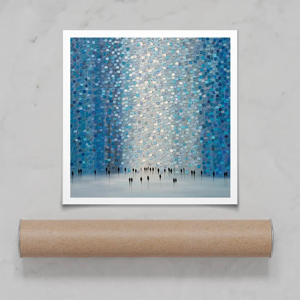 Moonlight Walk Square Art Print Moonlight Walk Square Art Print wall art product Art Print Shop