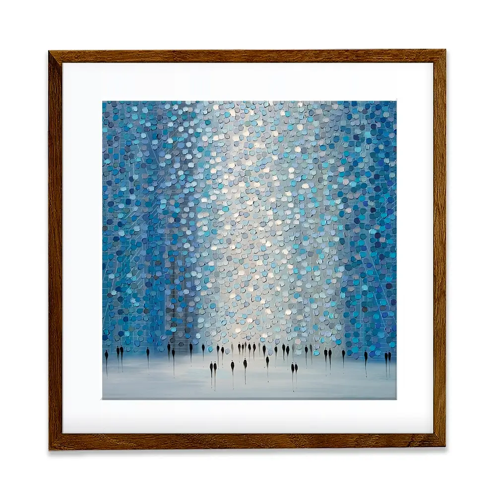 Moonlight Walk Square Framed Art Print Moonlight Walk Square Framed Art Print wall art product Art Print Shop
