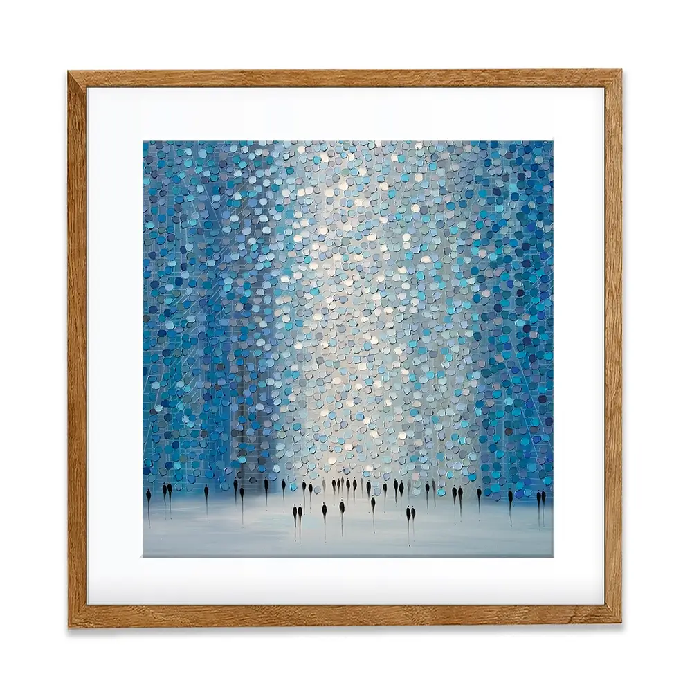 Moonlight Walk Square Framed Art Print Moonlight Walk Square Framed Art Print wall art product Art Print Shop