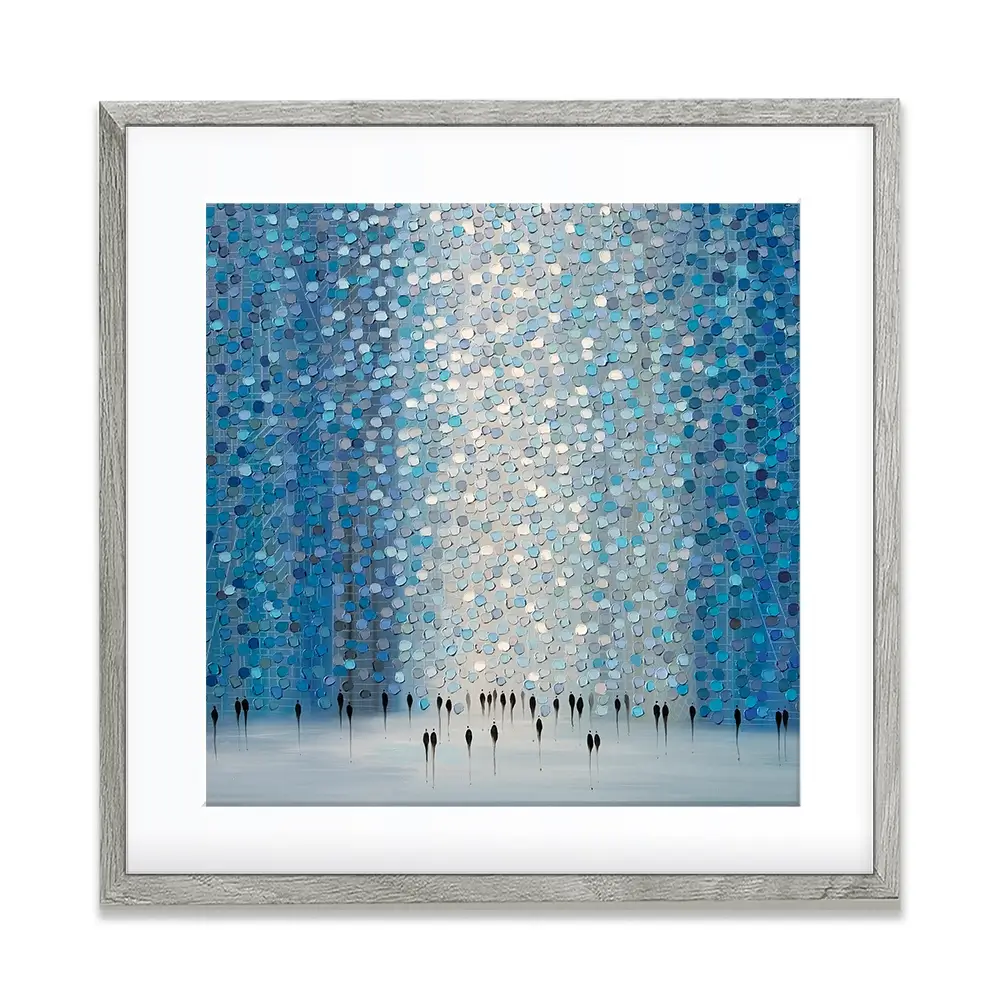 Moonlight Walk Square Framed Art Print Moonlight Walk Square Framed Art Print wall art product Art Print Shop