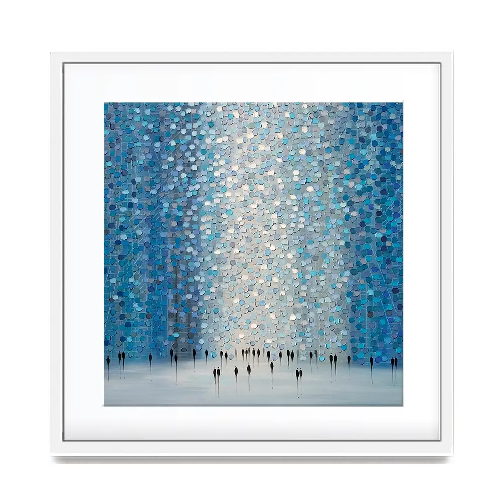 Moonlight Walk Square Framed Art Print Moonlight Walk Square Framed Art Print wall art product Art Print Shop
