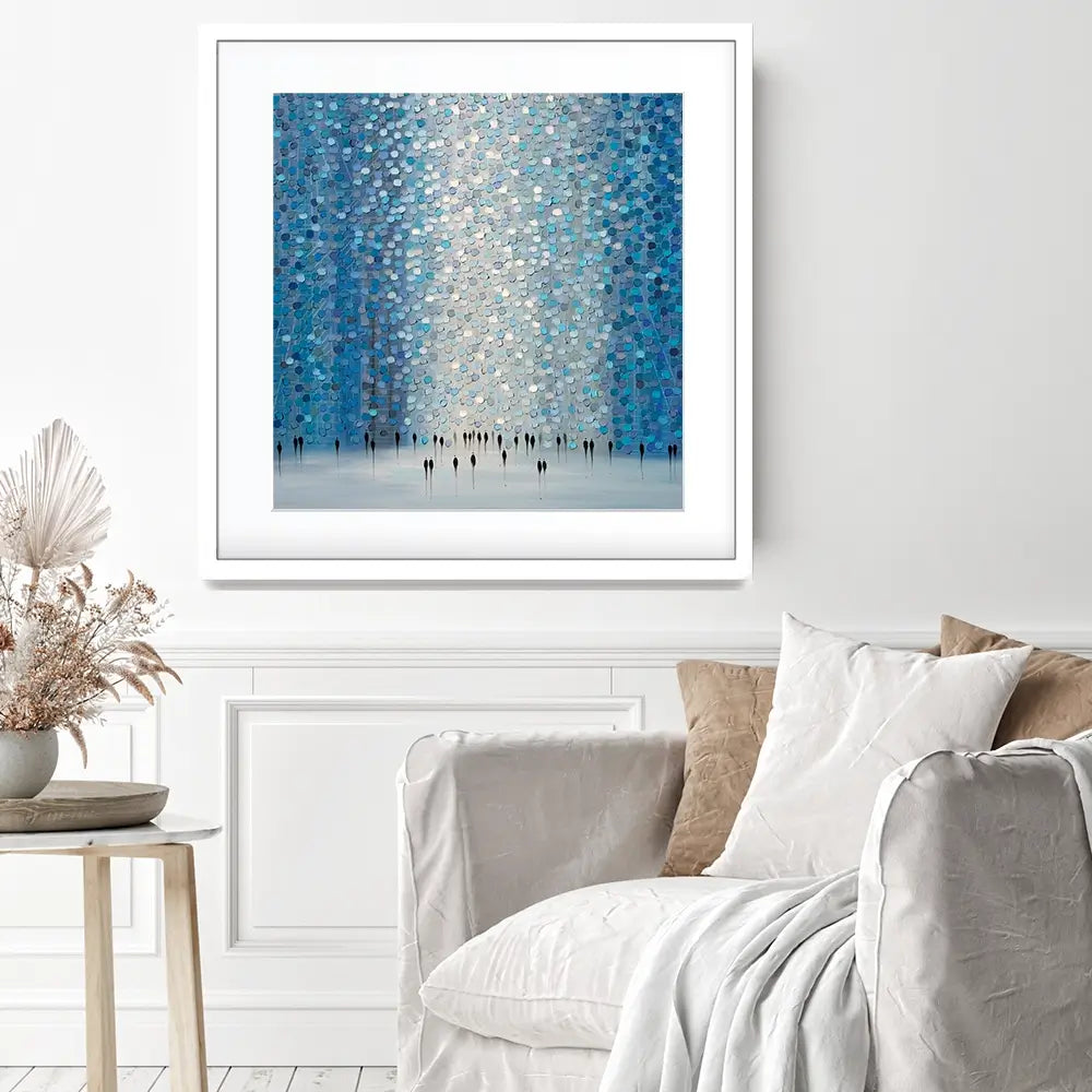 Moonlight Walk Square Framed Art Print Moonlight Walk Square Framed Art Print wall art product Art Print Shop
