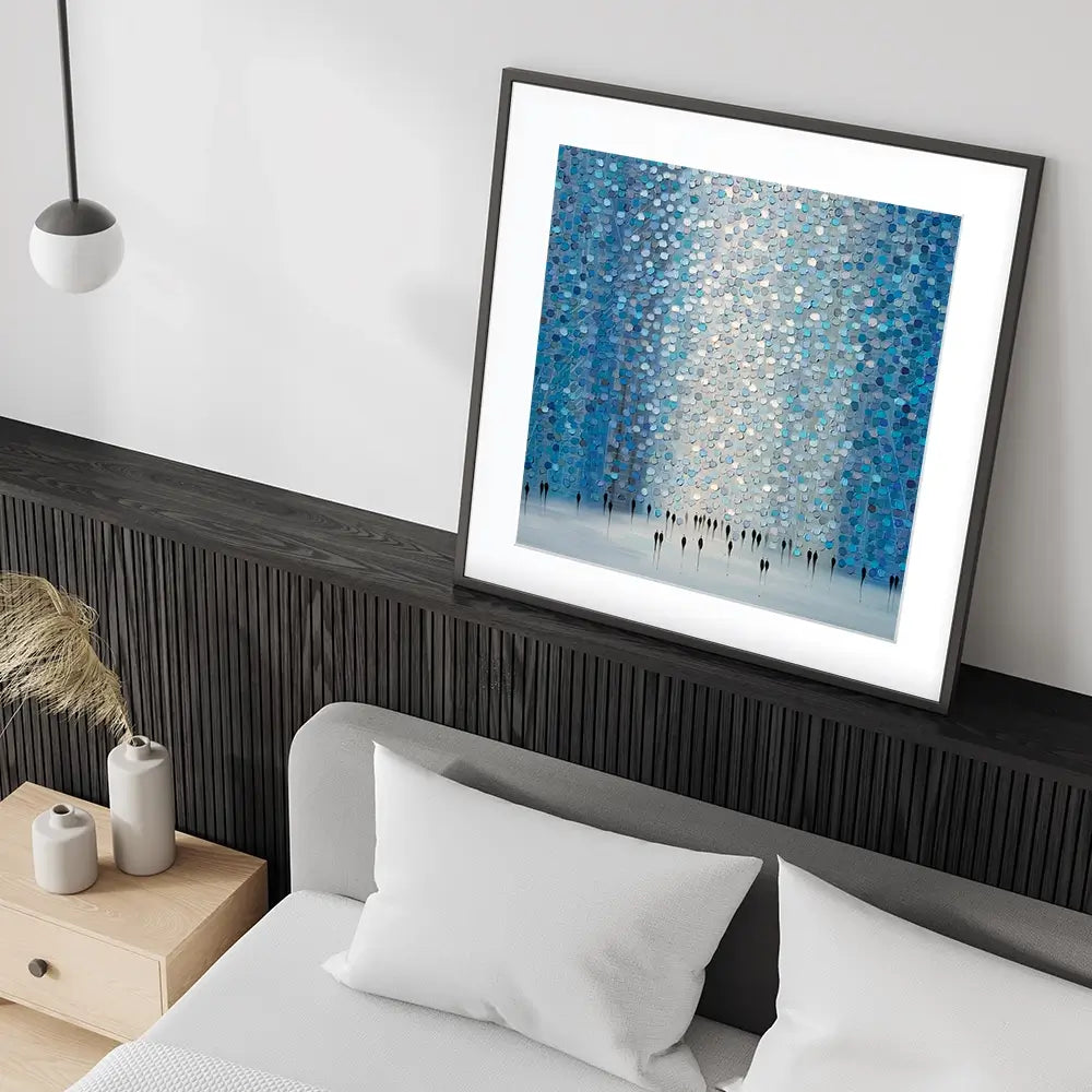 Moonlight Walk Square Framed Art Print Moonlight Walk Square Framed Art Print wall art product Art Print Shop