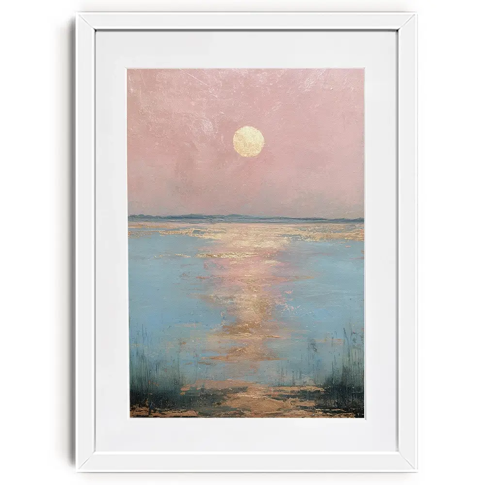 Moonlit Reflection Framed Art Print Moonlit Reflection Framed Art Print wall art product Svetlana Aleynikova