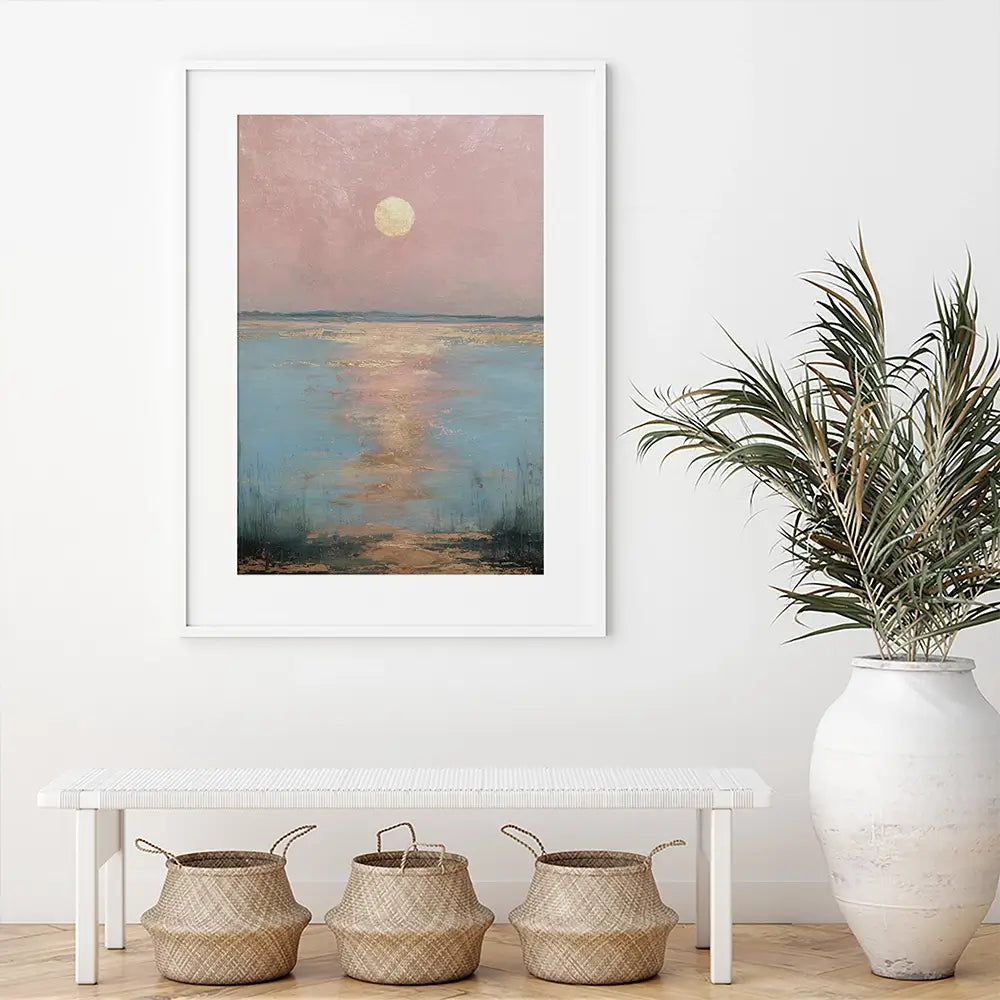 Moonlit Reflection Framed Art Print Moonlit Reflection Framed Art Print wall art product Svetlana Aleynikova