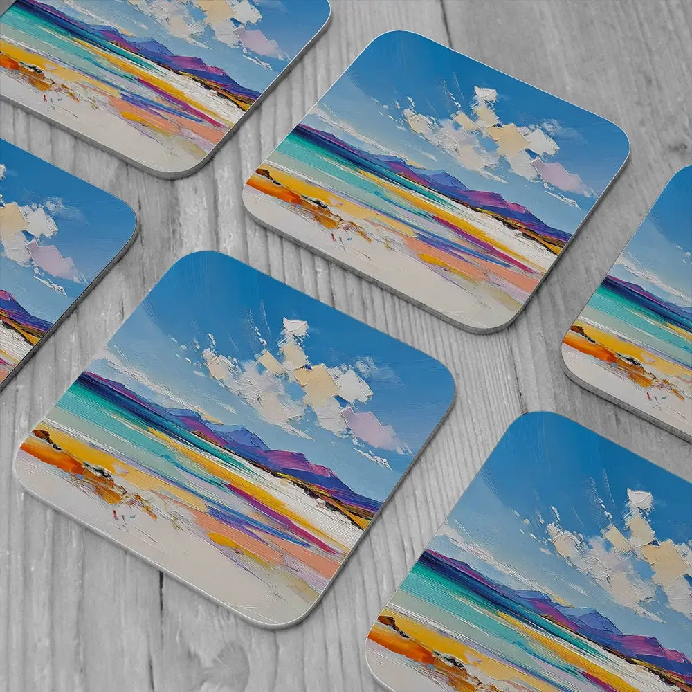 Morar White Sands Coaster Set Morar White Sands Coaster Set wall art product David Alexander Elder