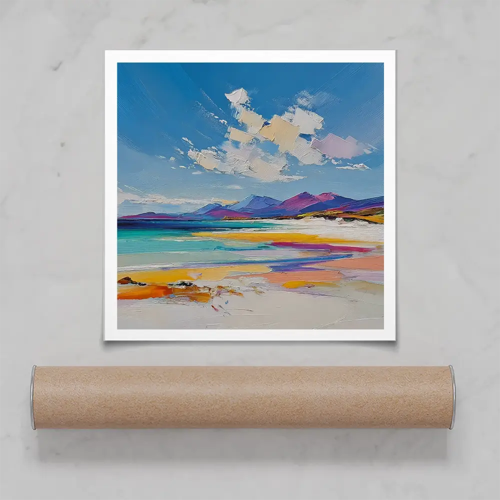 Morar White Sands Square Art Print Morar White Sands Square Art Print wall art product David Alexander Elder