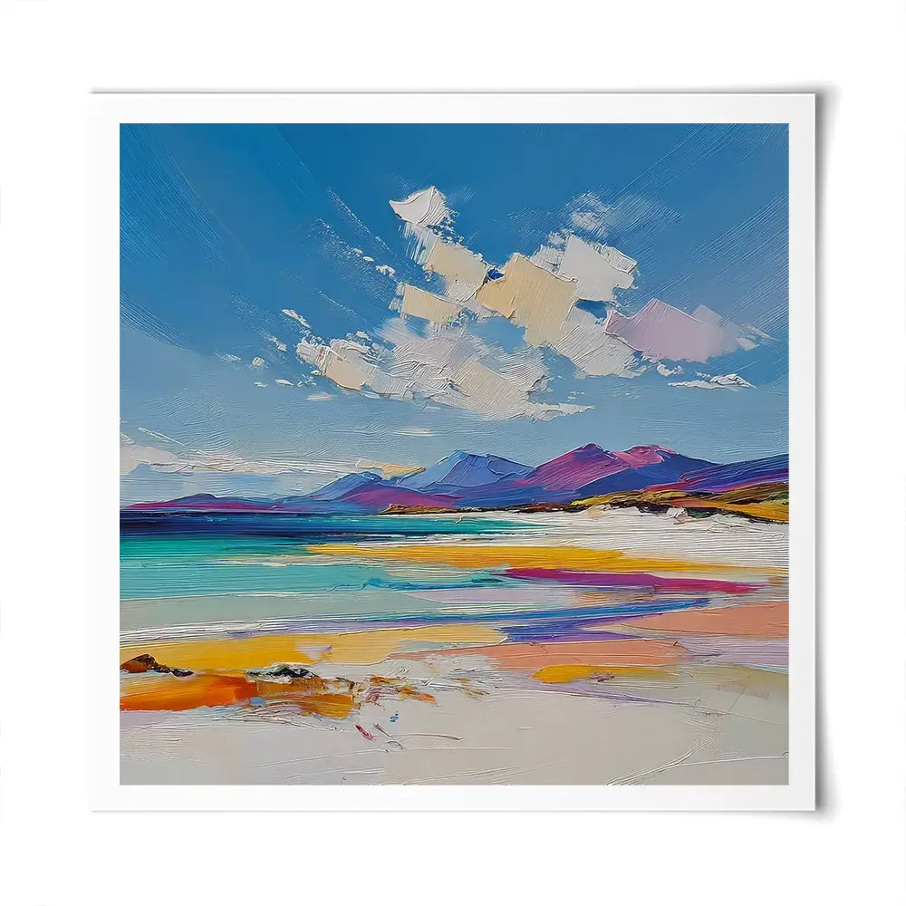 Morar White Sands Square Art Print Morar White Sands Square Art Print wall art product David Alexander Elder