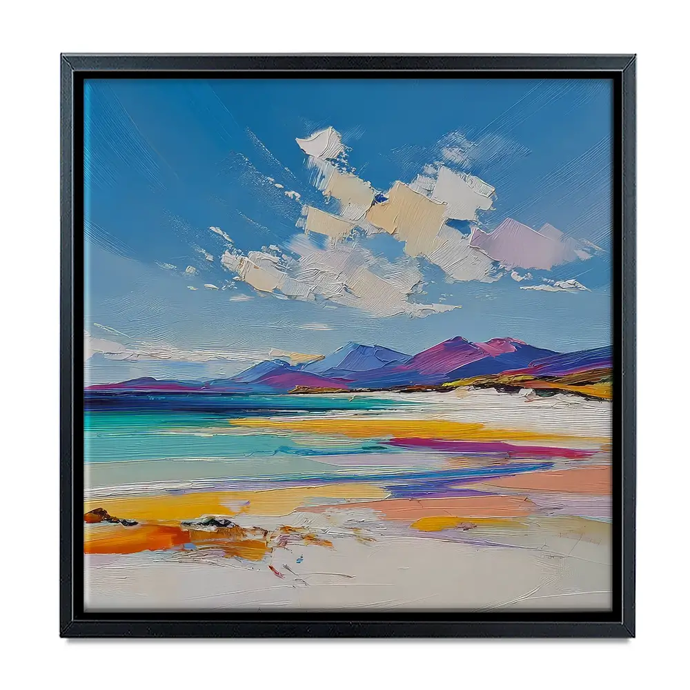 Morar White Sands Square Canvas Print Morar White Sands Square Canvas Print wall art product David Alexander Elder