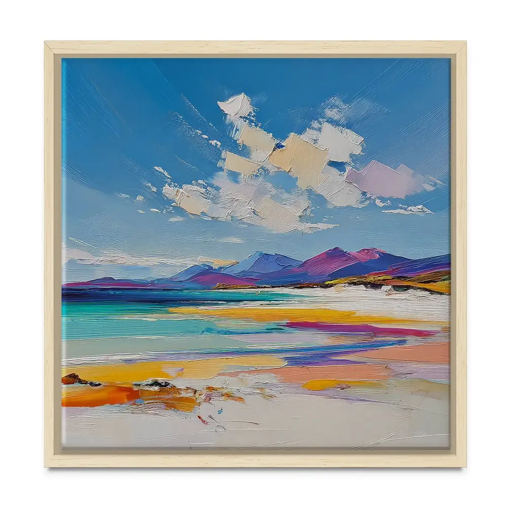 Morar White Sands Square Canvas Print Morar White Sands Square Canvas Print wall art product David Alexander Elder
