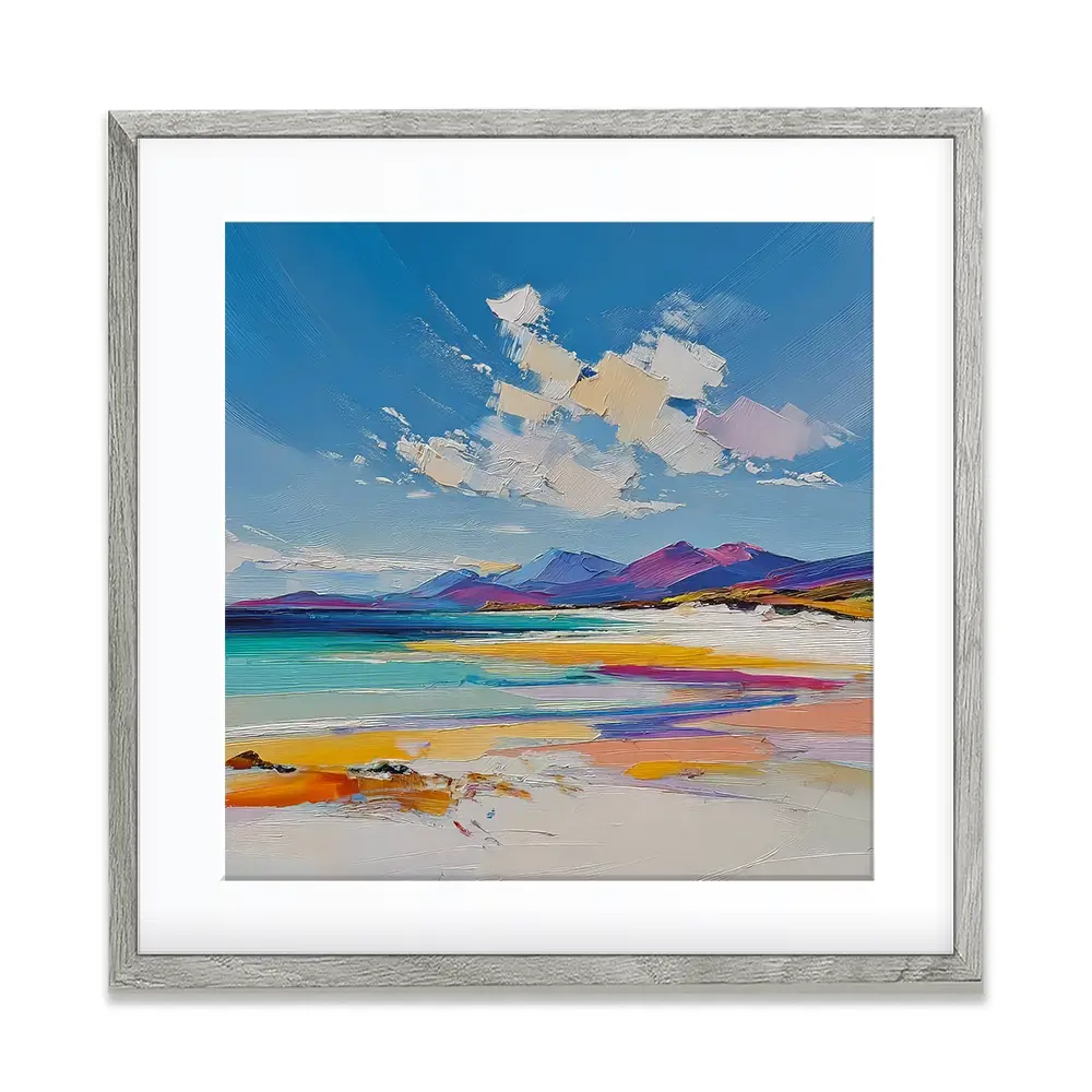 Morar White Sands Square Framed Art Print Morar White Sands Square Framed Art Print wall art product David Alexander Elder