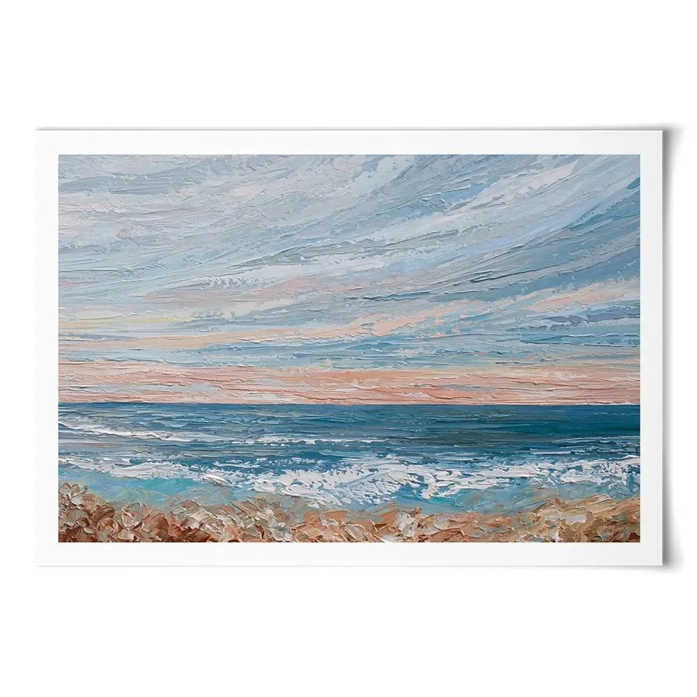 Morning Beach Art Print Morning Beach Art Print wall art product Olga Tkachyk