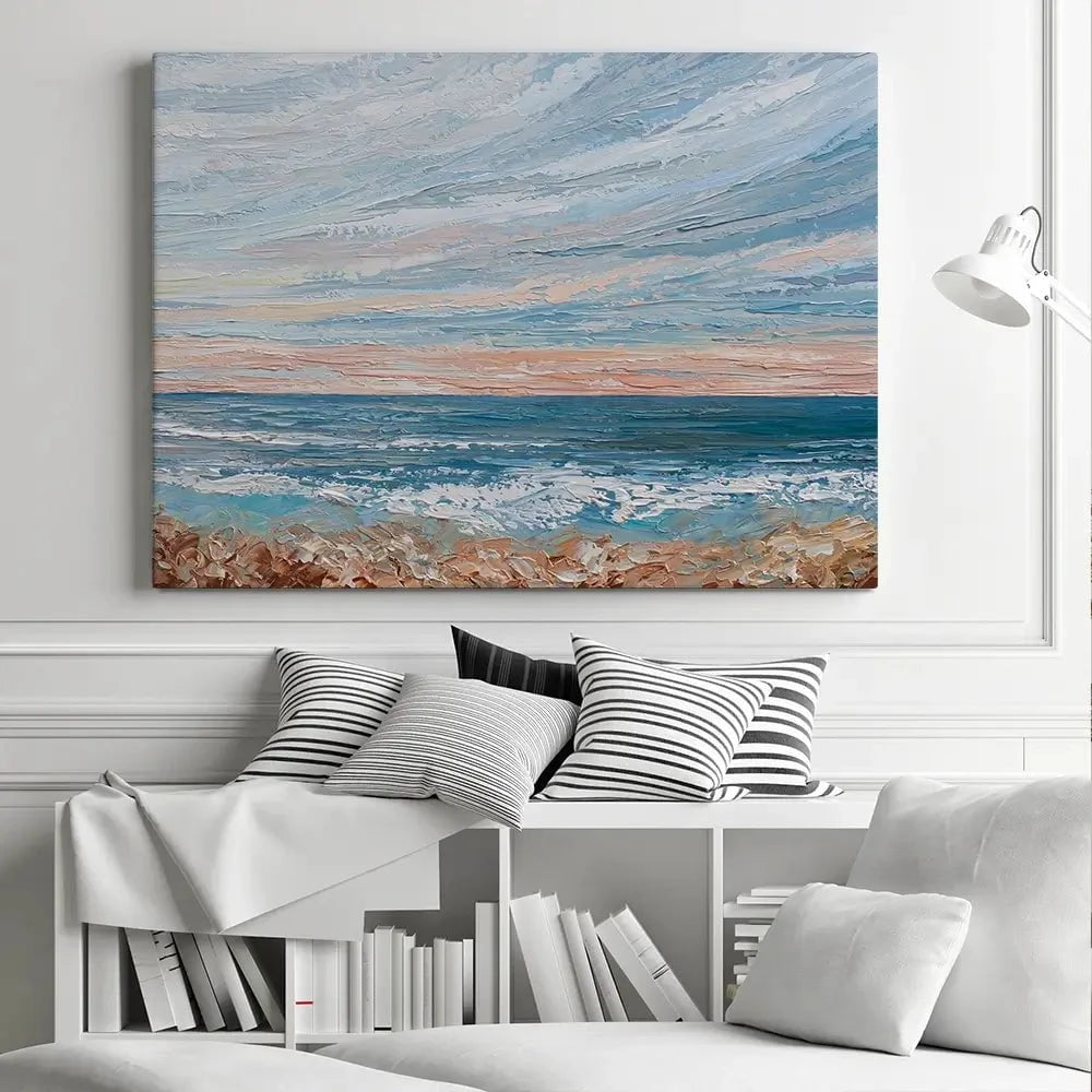 Morning Beach Canvas Print Morning Beach Canvas Print wall art product Olga Tkachyk