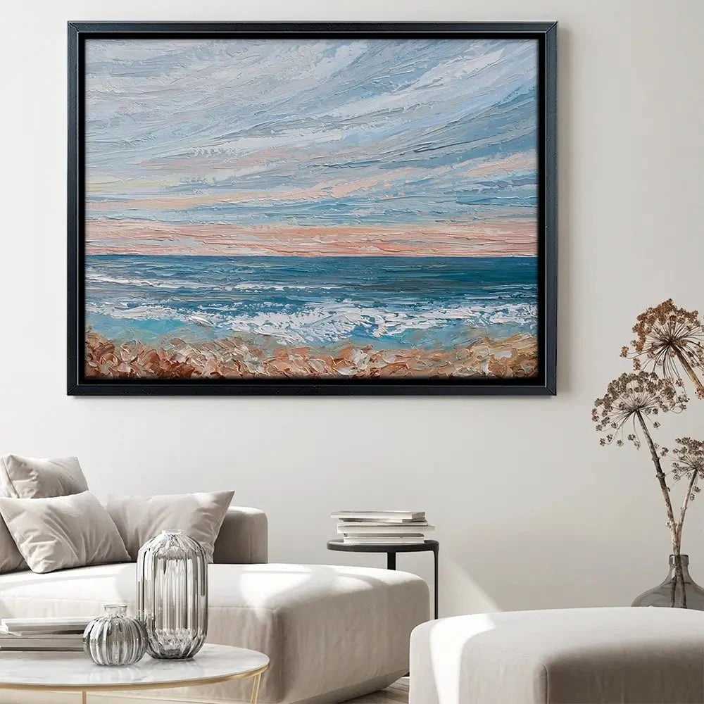 Morning Beach Canvas Print Morning Beach Canvas Print wall art product Olga Tkachyk