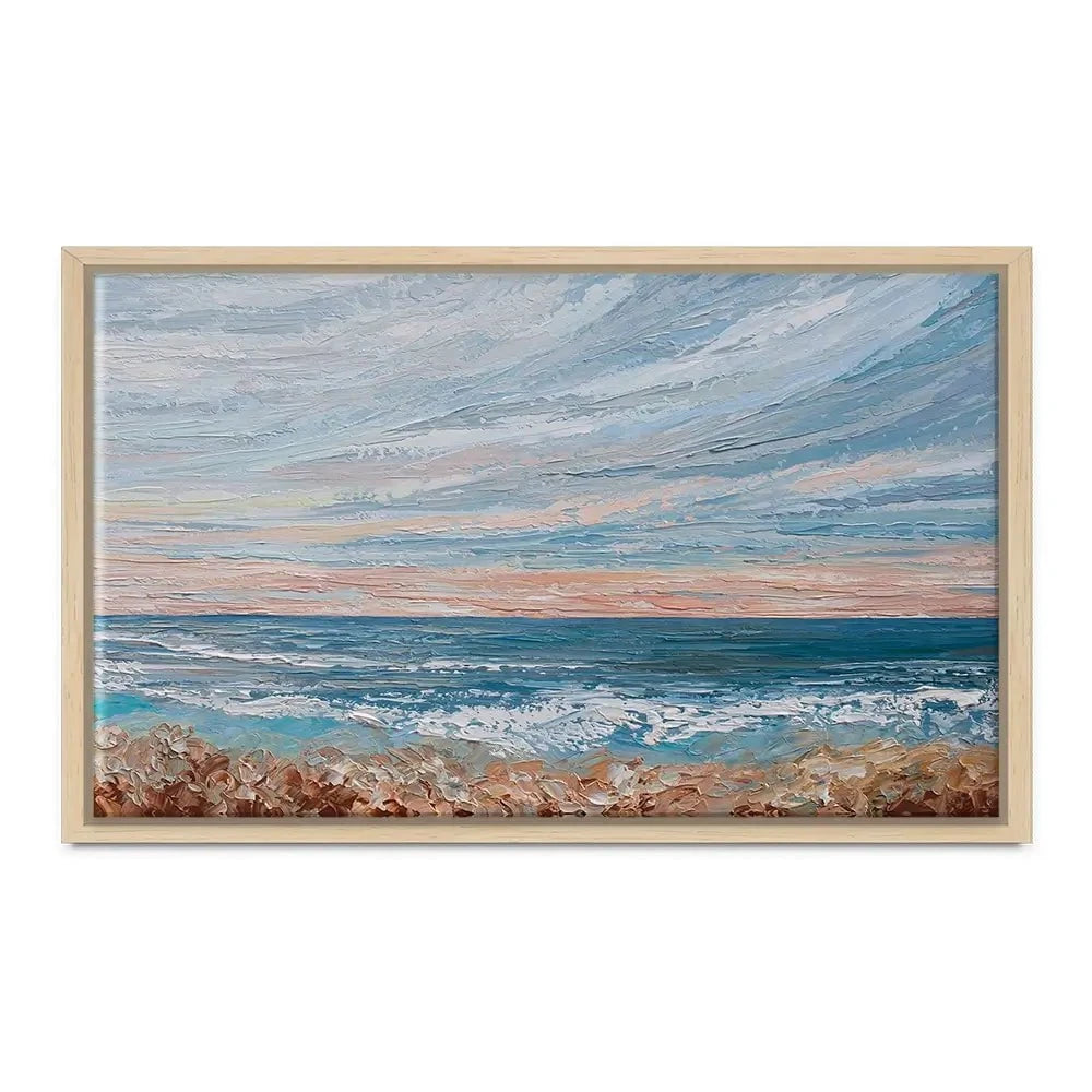 Morning Beach Canvas Print Morning Beach Canvas Print wall art product Olga Tkachyk