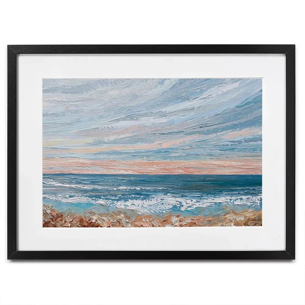 Morning Beach Framed Art Print Morning Beach Framed Art Print wall art product Olga Tkachyk