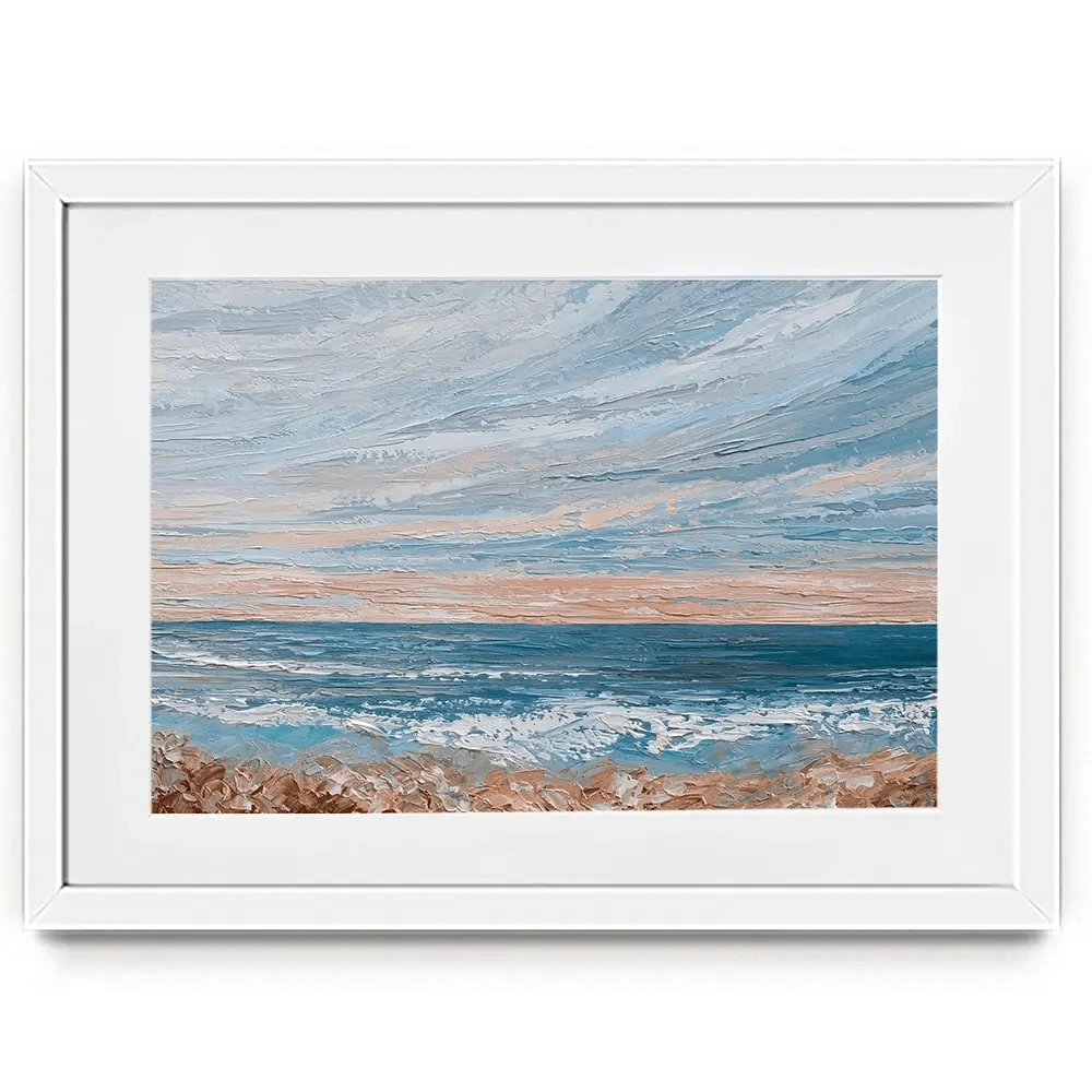 Morning Beach Framed Art Print Morning Beach Framed Art Print wall art product Olga Tkachyk