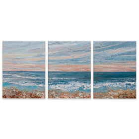 Morning Beach Trio Canvas Print Morning Beach Trio Canvas Print wall art product Olga Tkachyk