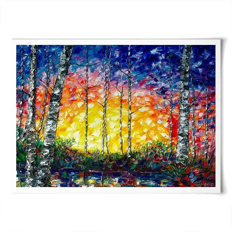 Morning Breaks Art Print Morning Breaks Art Print wall art product Lena Owens - Independent