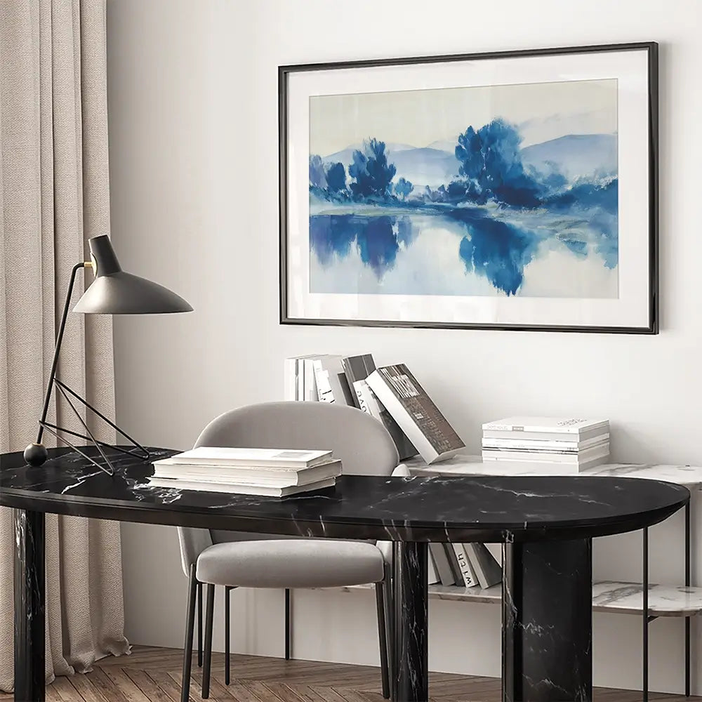 Morning On The River Framed Art Print Morning On The River Framed Art Print wall art product Sisi And Seb - Independent