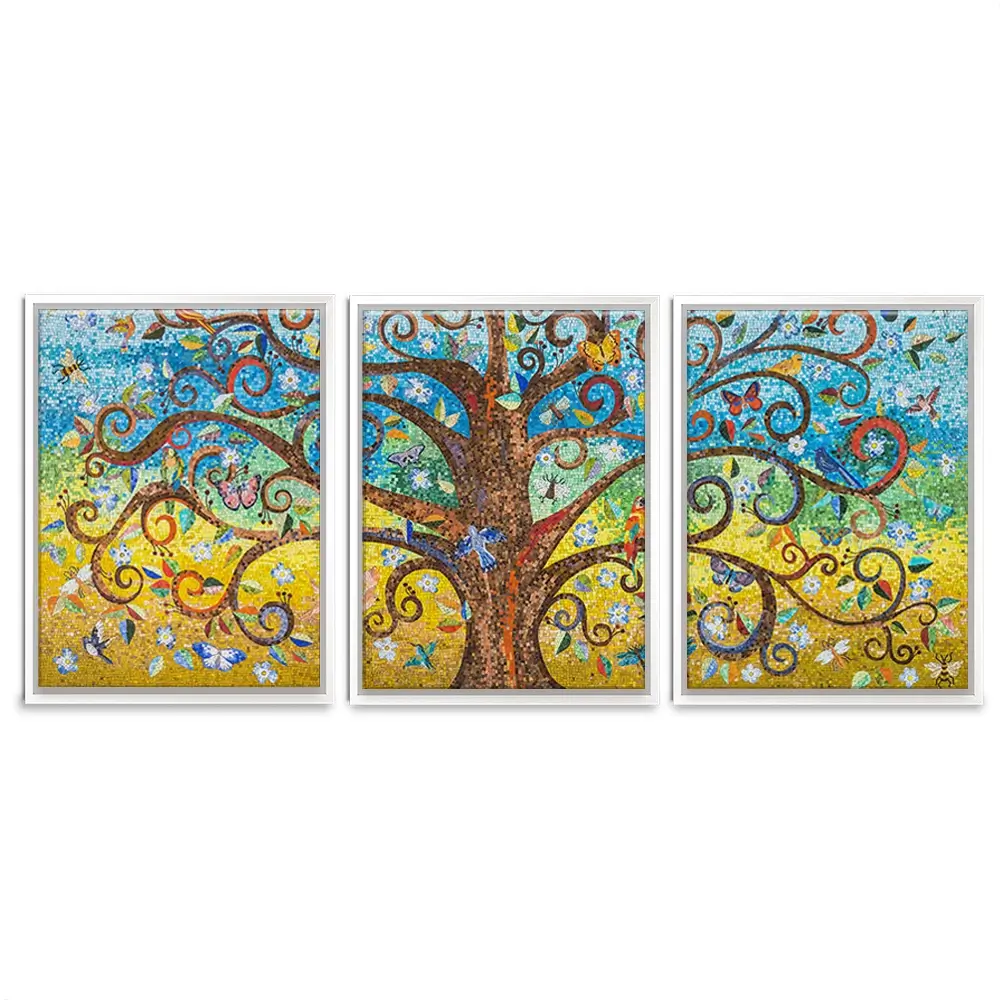 Mosaic Tree Trio Canvas Print Mosaic Tree Trio Canvas Print wall art product Leon Rafael / Shutterstock