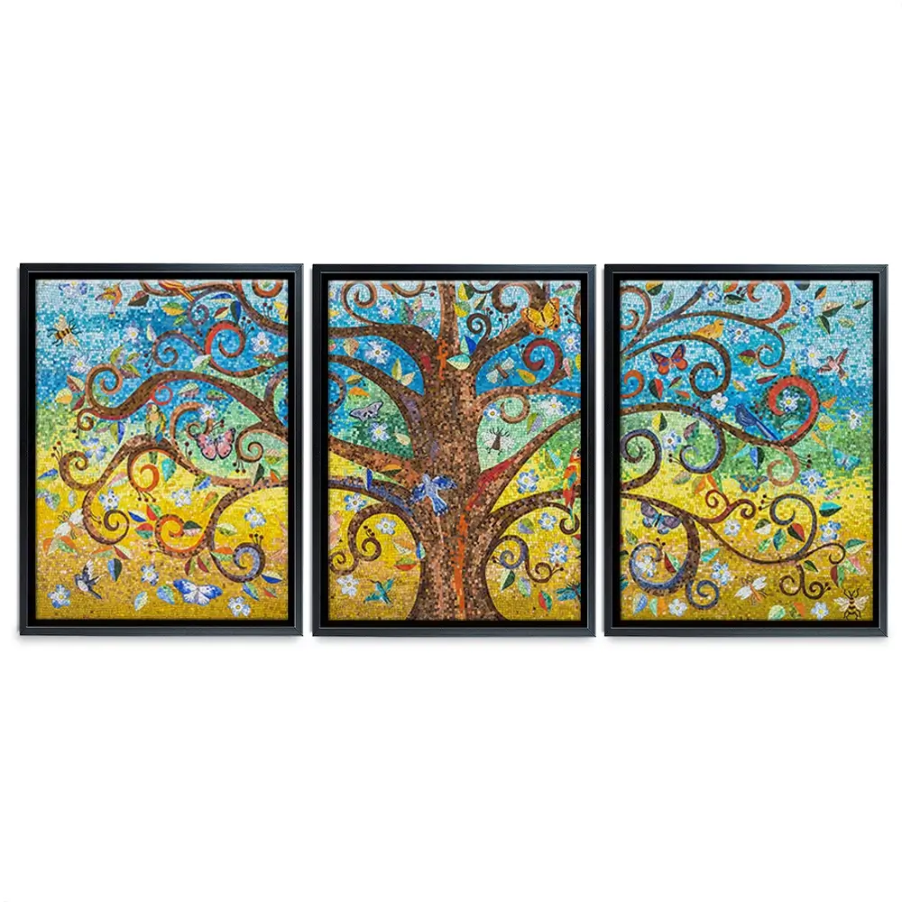 Mosaic Tree Trio Canvas Print Mosaic Tree Trio Canvas Print wall art product Leon Rafael / Shutterstock