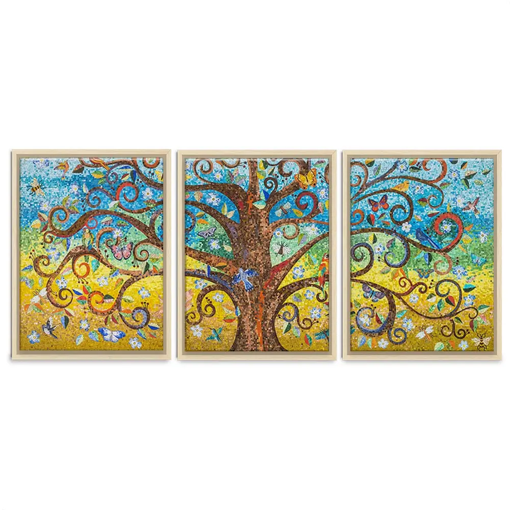 Mosaic Tree Trio Canvas Print Mosaic Tree Trio Canvas Print wall art product Leon Rafael / Shutterstock